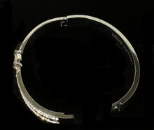 Load image into Gallery viewer, Crystal silver double bracelet
